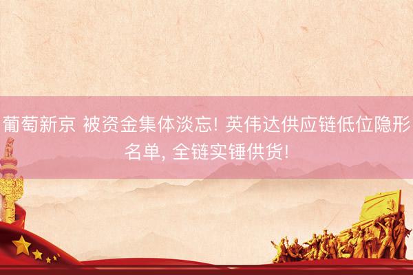 葡萄新京 被资金集体淡忘! 英伟达供应链低位隐形名单， 全链实锤供货!