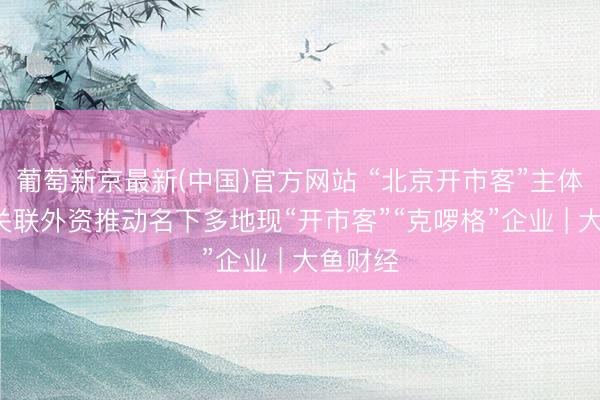 葡萄新京最新(中国)官方网站 “北京开市客”主体刊出， 关联外资推动名下多地现“开市客”“克啰格”企业 | 大鱼财经