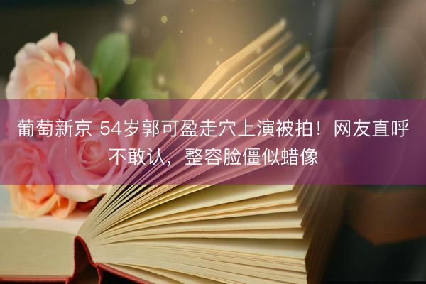 葡萄新京 54岁郭可盈走穴上演被拍！网友直呼不敢认，整容脸僵似蜡像