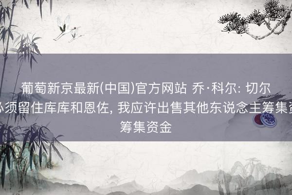 葡萄新京最新(中国)官方网站 乔·科尔: 切尔西必须留住库库和恩佐， 我应许出售其他东说念主筹集资金